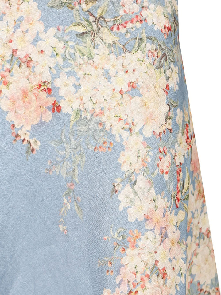 Zimmermann Cascadian Bias Skirt Skirts - Blue | 5530460e90207fb56fc92b1160bdc6fe21188557