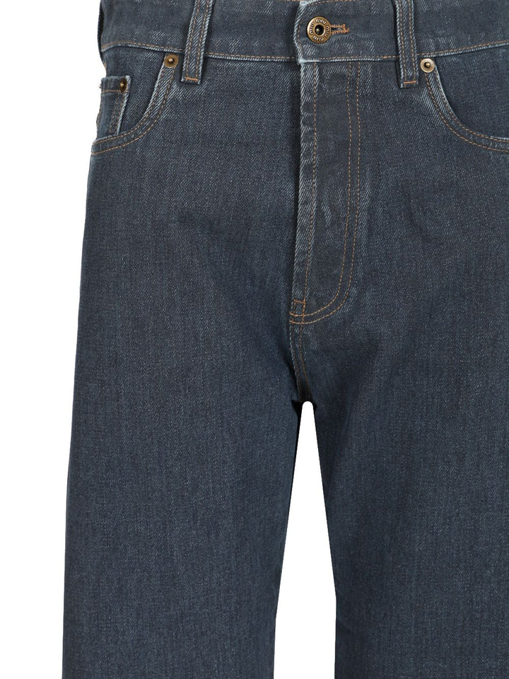 Miu Miu Straight-Leg Denim Trousers Jeans - Blue | 0eee49070564bee413b7e56909d0b1a6280fd06d