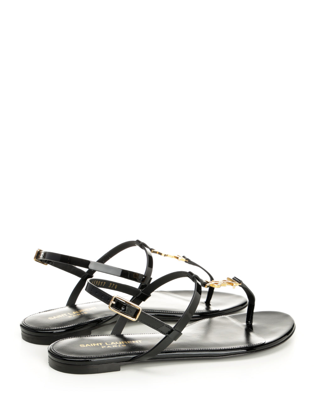 Saint Laurent Cassandra Sandals - Black | 0eafbc61f7fe26fde2bbf83ded0e2e2c3001650c