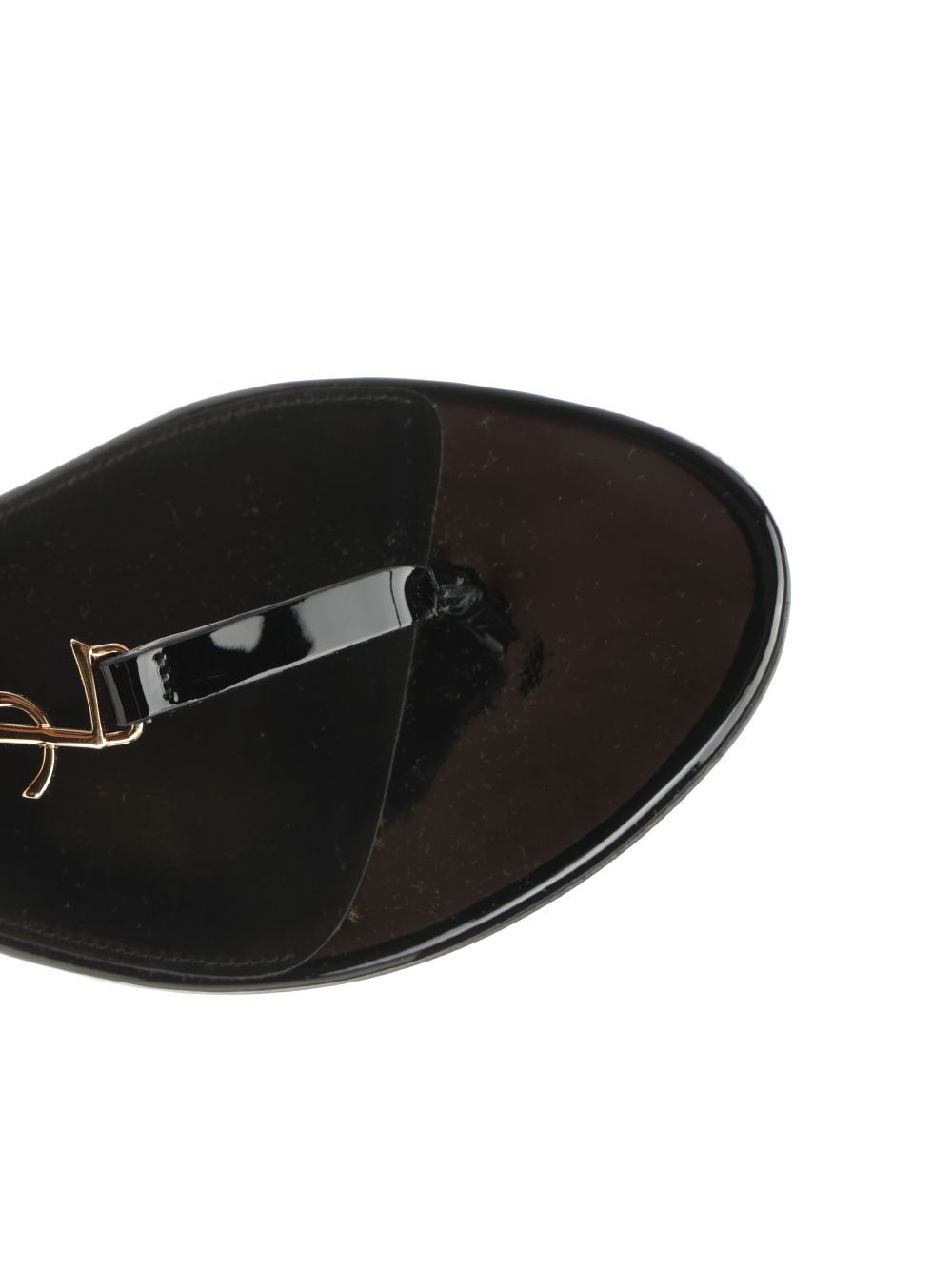 Saint Laurent Cassandra Sandals - Black | 91b71a3a67d9c457f4e3819f0d4c607fa57f12bd