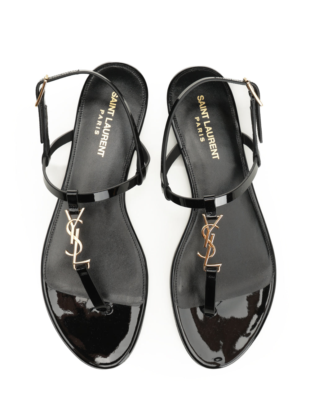 Saint Laurent Cassandra Sandals - Black | 4e3c21af42c239517272282c7b38c2e1c7263a76