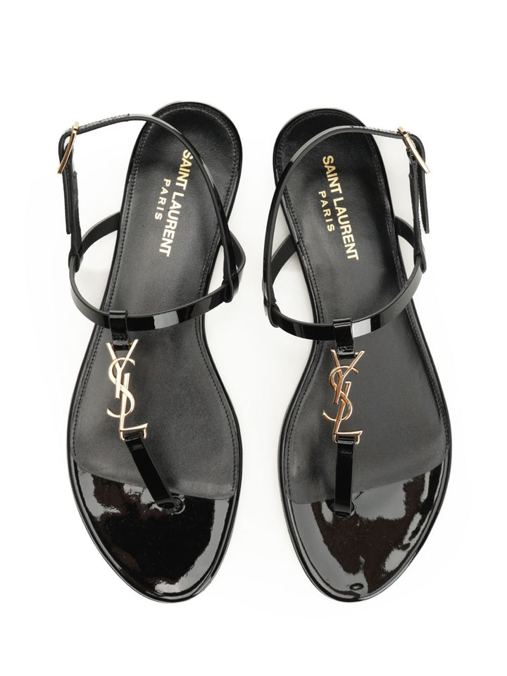 Saint Laurent Cassandra Sandals - Black | f1599bc164938c2a060921dbf77e3e762f4d841a
