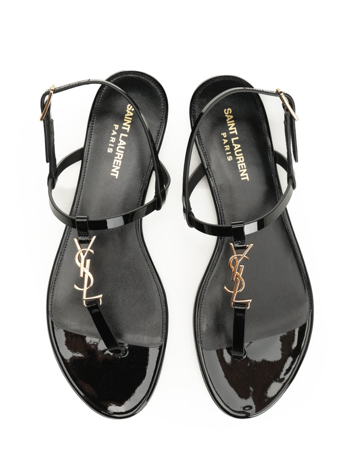 Saint Laurent Cassandra Sandals - Black | 4e3c21af42c239517272282c7b38c2e1c7263a76