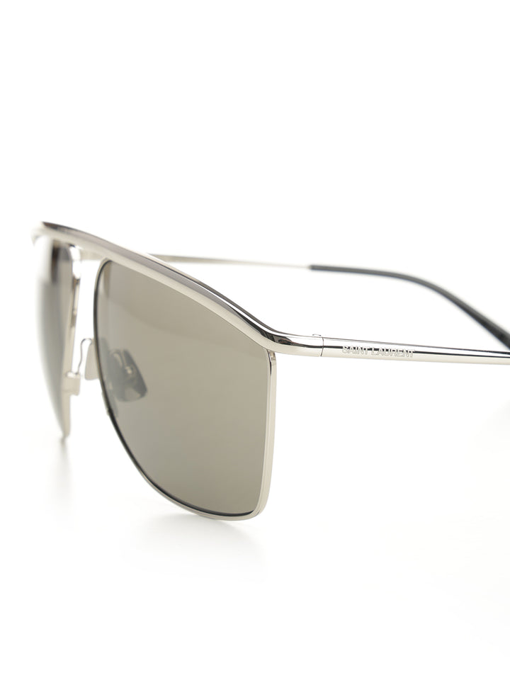 Saint Laurent Aviator Glasses - Grey | b8c60d546b58c6a3d3d21ac8df3b710128569237
