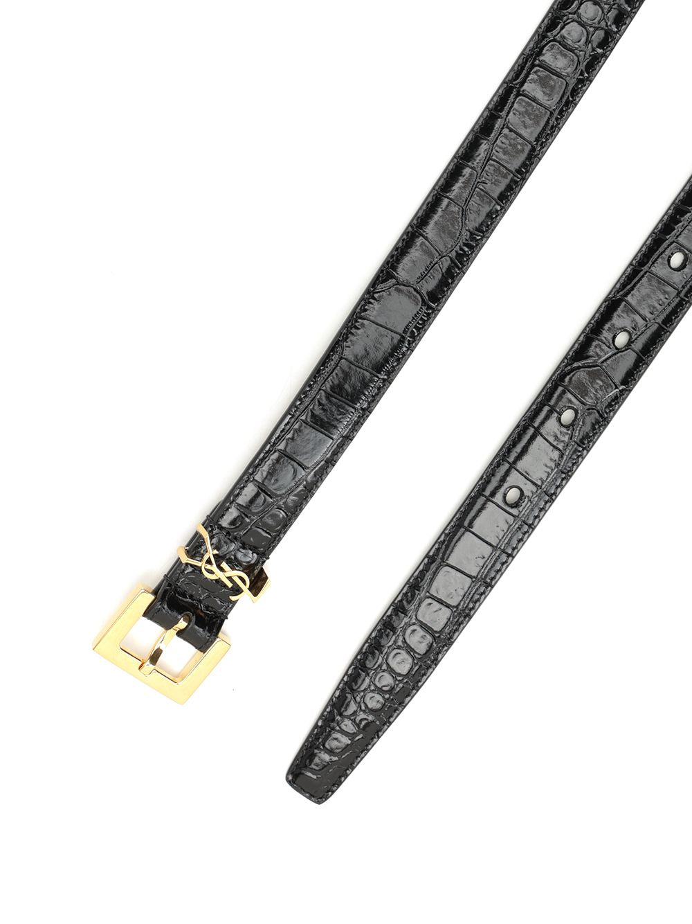 Saint Laurent Ysl Logo Belt Belts - Black | fbdb777e8d63d7b4d3e490100bc709e5470cedec