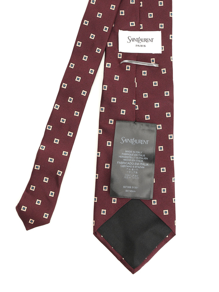 Saint Laurent Wide Tie Ties And Bow Ties - Bordeaux | cbcdeeb1f8794a204646184faa37cf1de79e056d