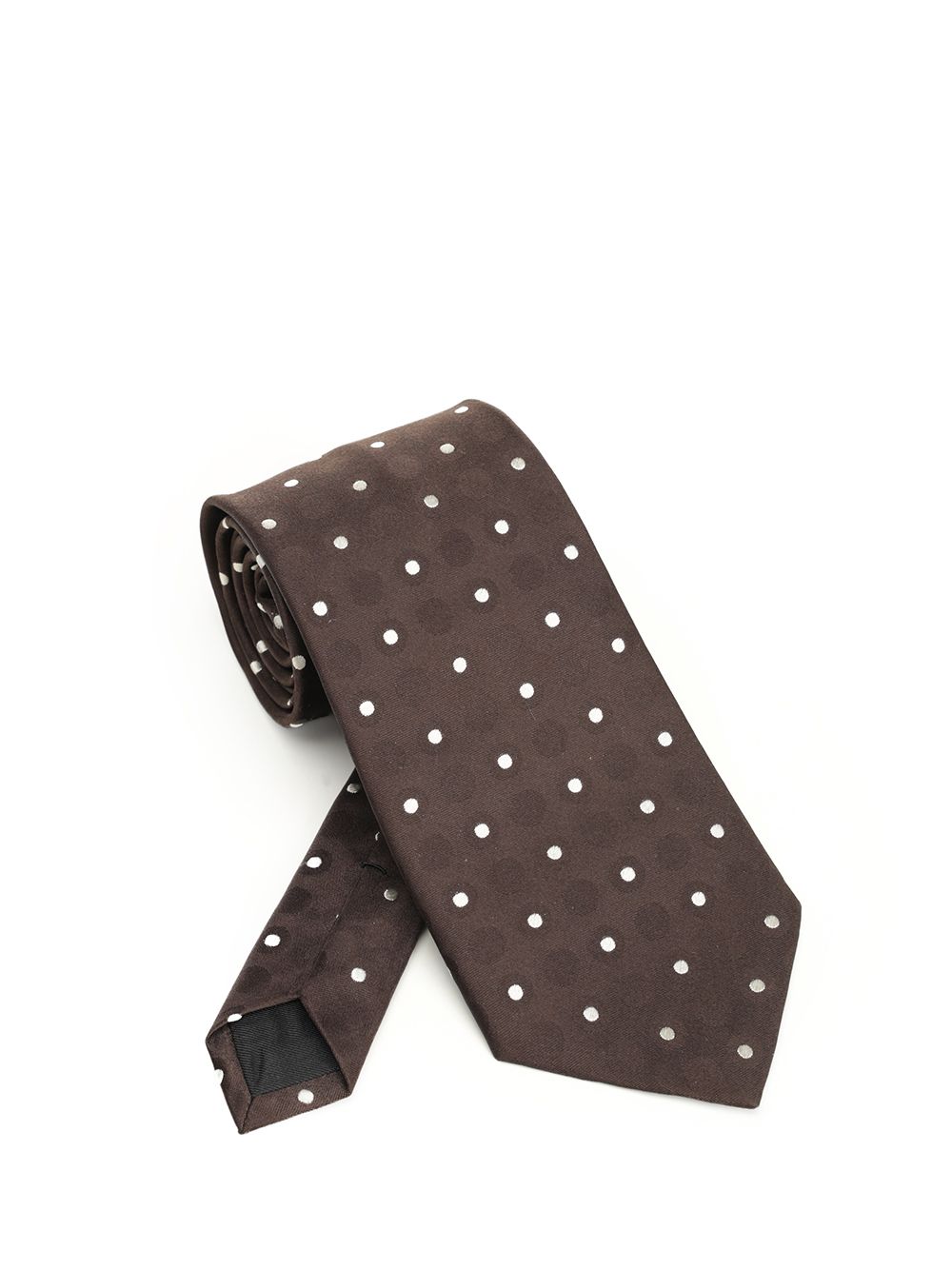 Saint Laurent Polka Dot Silk Tie Ties And Bow Ties - Brown | 0fd81ef90734134fdc560c11f5011e8494398f33