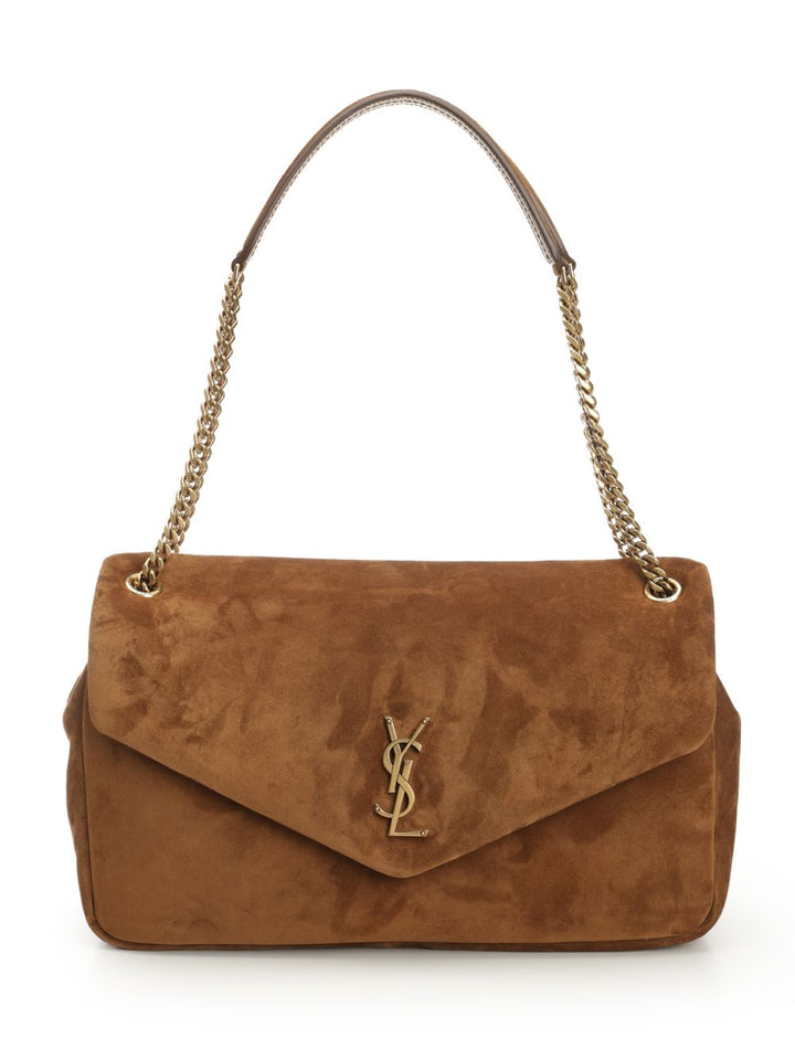 Saint Laurent Calypso Shoulder Bags - Brown | d34d8c43ae7ca2ec3fd36352284219e43637e96d