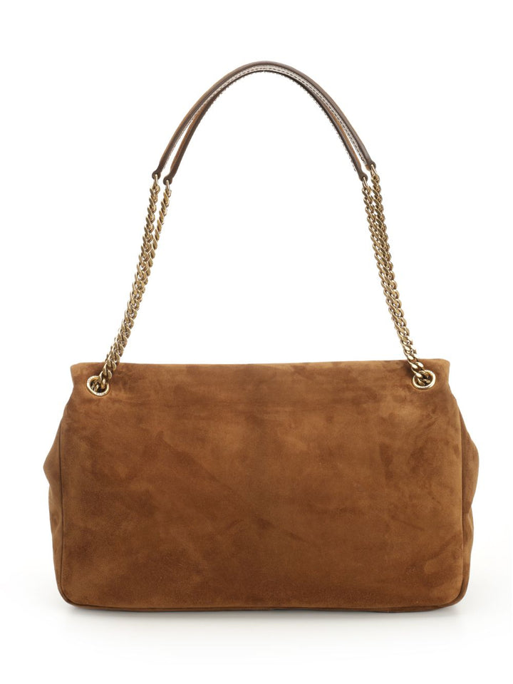 Saint Laurent Calypso Shoulder Bags - Brown | 1e8992c5b0f2f04ef01b967e326bbe15ba8c4ba9