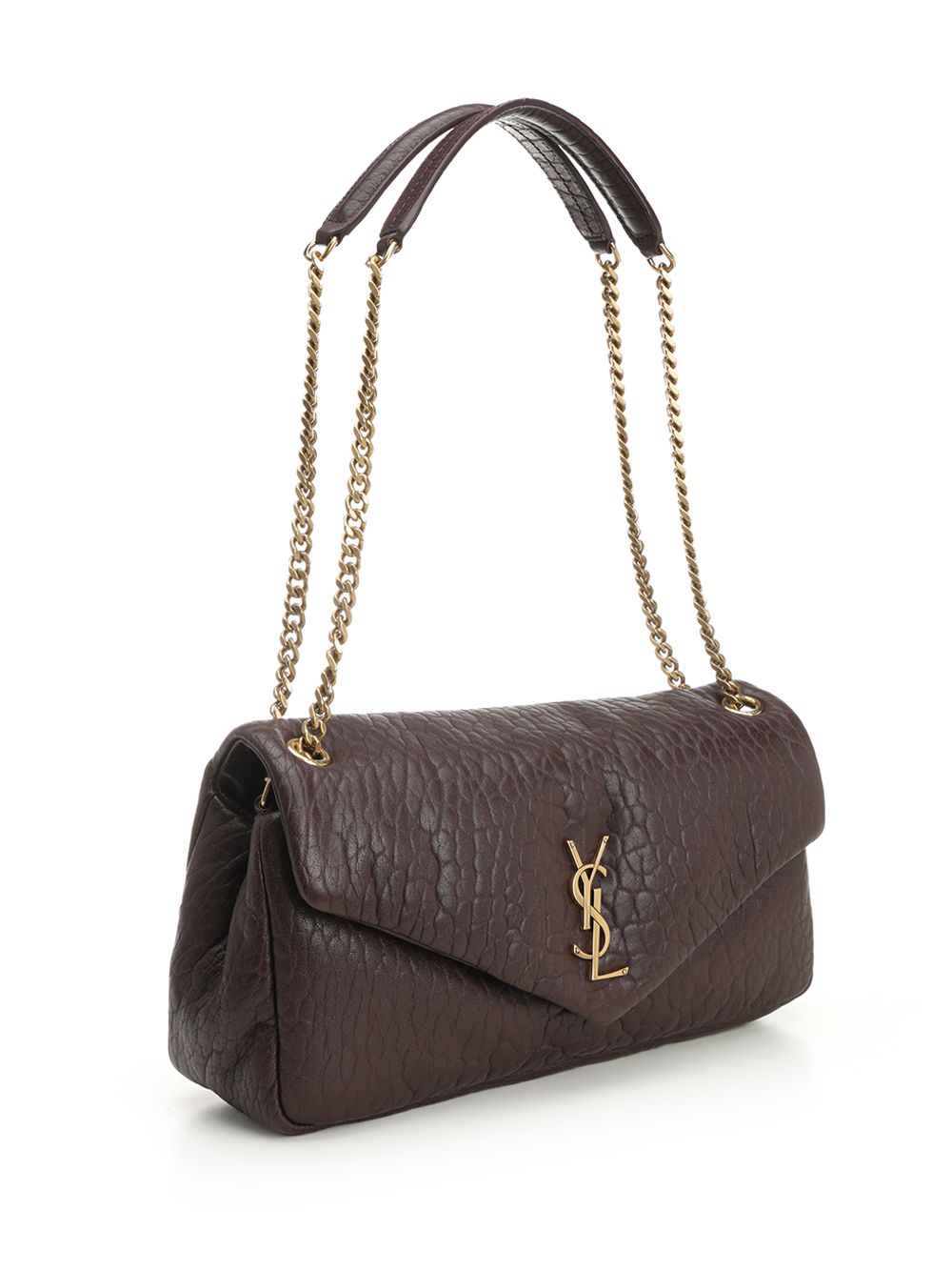 Saint Laurent Calypso Shoulder Bags - Bordeaux | f6b080073cf96f94e772bcc7ca017070ce070b16