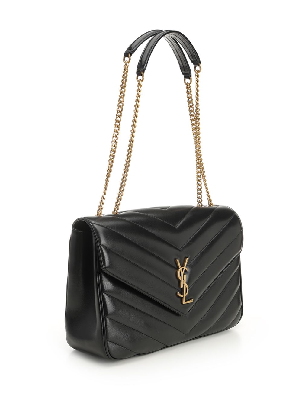 Saint Laurent Loulou Shoulder Bags - Black | 6d810dae5d88d765b8d178dae32034d94f705f6d