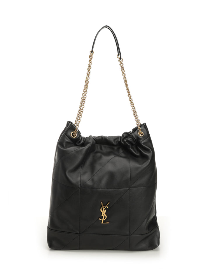 Saint Laurent Pochon Jamie Shoulder Bags - Black | 2b209e28ac967d60876dea9ba441f42e69bde683