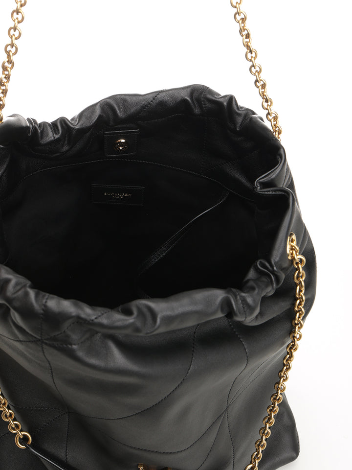 Saint Laurent Pochon Jamie Shoulder Bags - Black | f47bfd0eab598492b342f2ed0e51f1a7e58ee45d