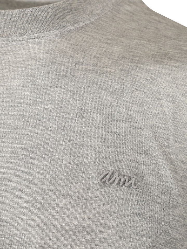 Ami Short Sleeve T-Shirt - Grey | 79c69f066cfc28fc579b77906a7b6a26b6b6904e