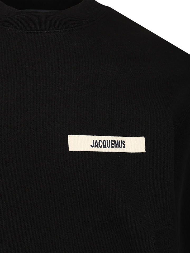 Jacquemus Le Sweatshirt Gros Grain Sweatshirts - Black | 0c6c5f10473bd24d48a8fe575773a45733049b05