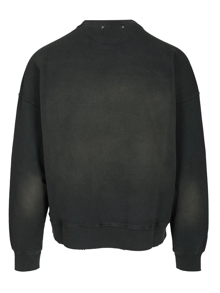 Golden Goose Deluxe Brand Crewneck Sweatshirt Sweatshirts - Black | e07595178a753a6c50fb6b739b30d9dceb8ba29c