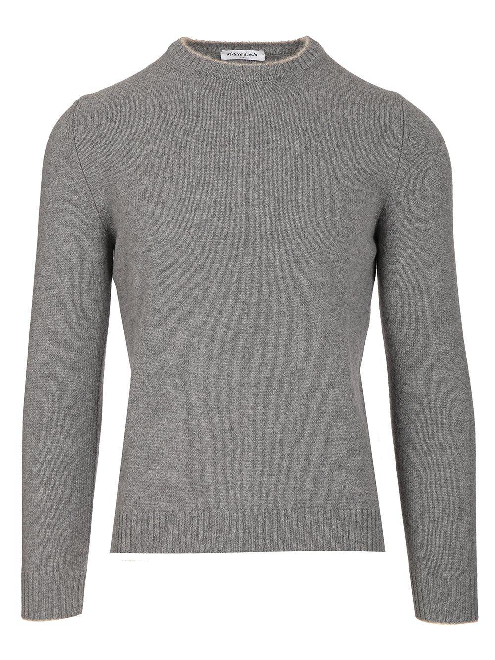 Al Duca D'Aosta Crewneck Sweater Knitwear - Grey | 64f22ed64495db7816d14b4c966a8546cb8751d3