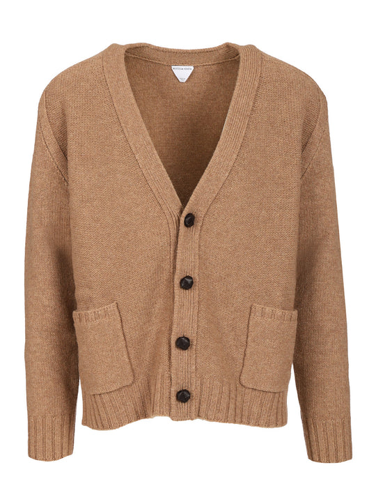 Wool Cardigan Knitwear Beige