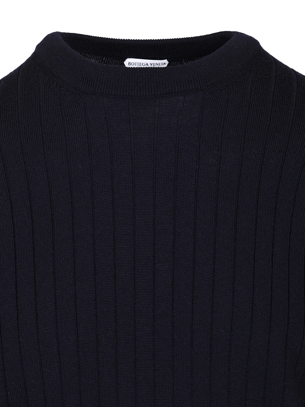 Bottega Veneta Ribbed Wool Sweater Knitwear - Blue | 79e3505a83ed907b2cf43e0d3ca35c5aeda30d43