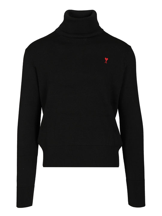 Turtleneck Sweater Knitwear Black