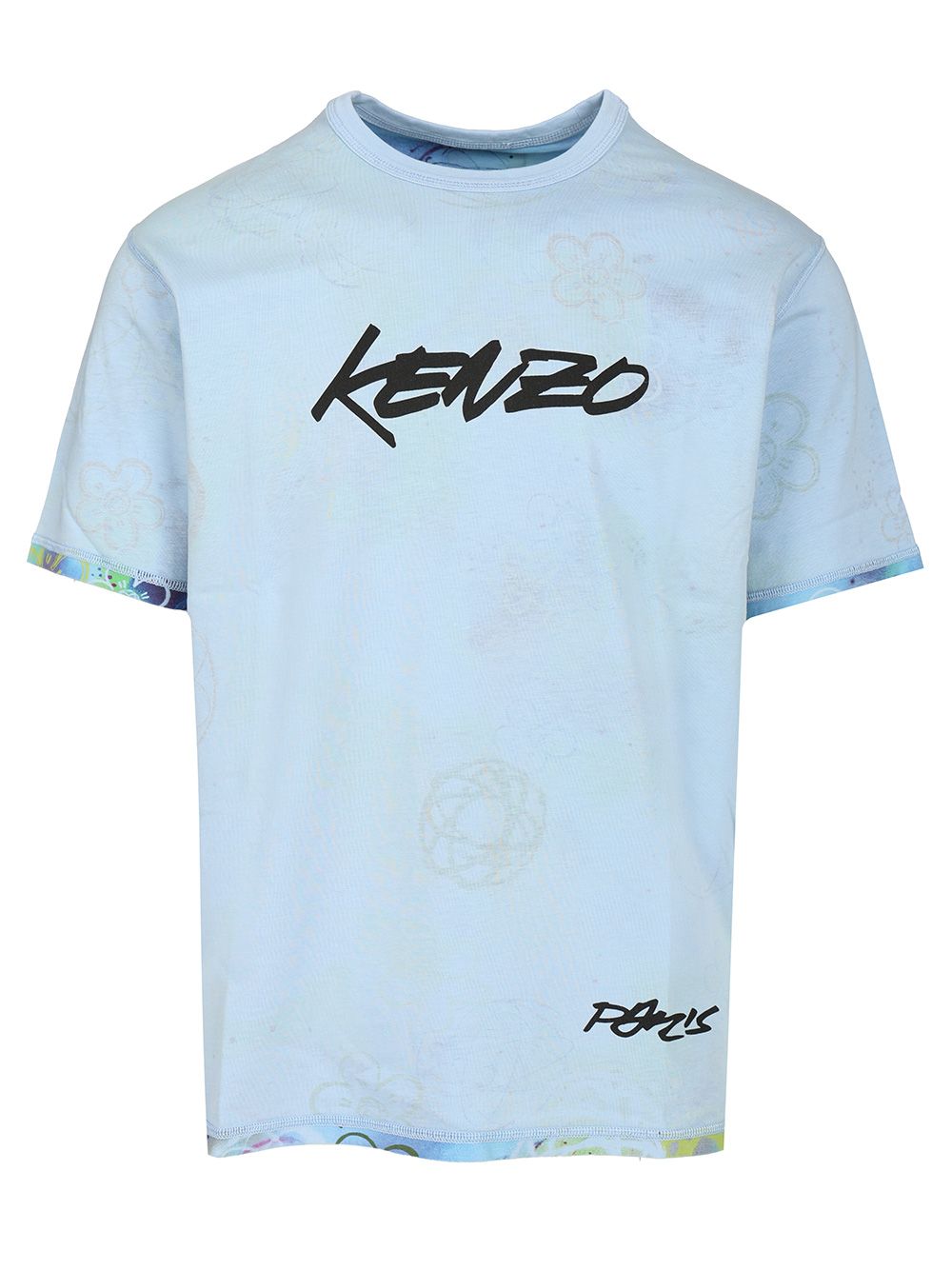 Kenzo Reversible Cotton T-Shirt - Light blue | 6efa64fd7d88b6b4f1e3bcdcdb11b0df1d199920