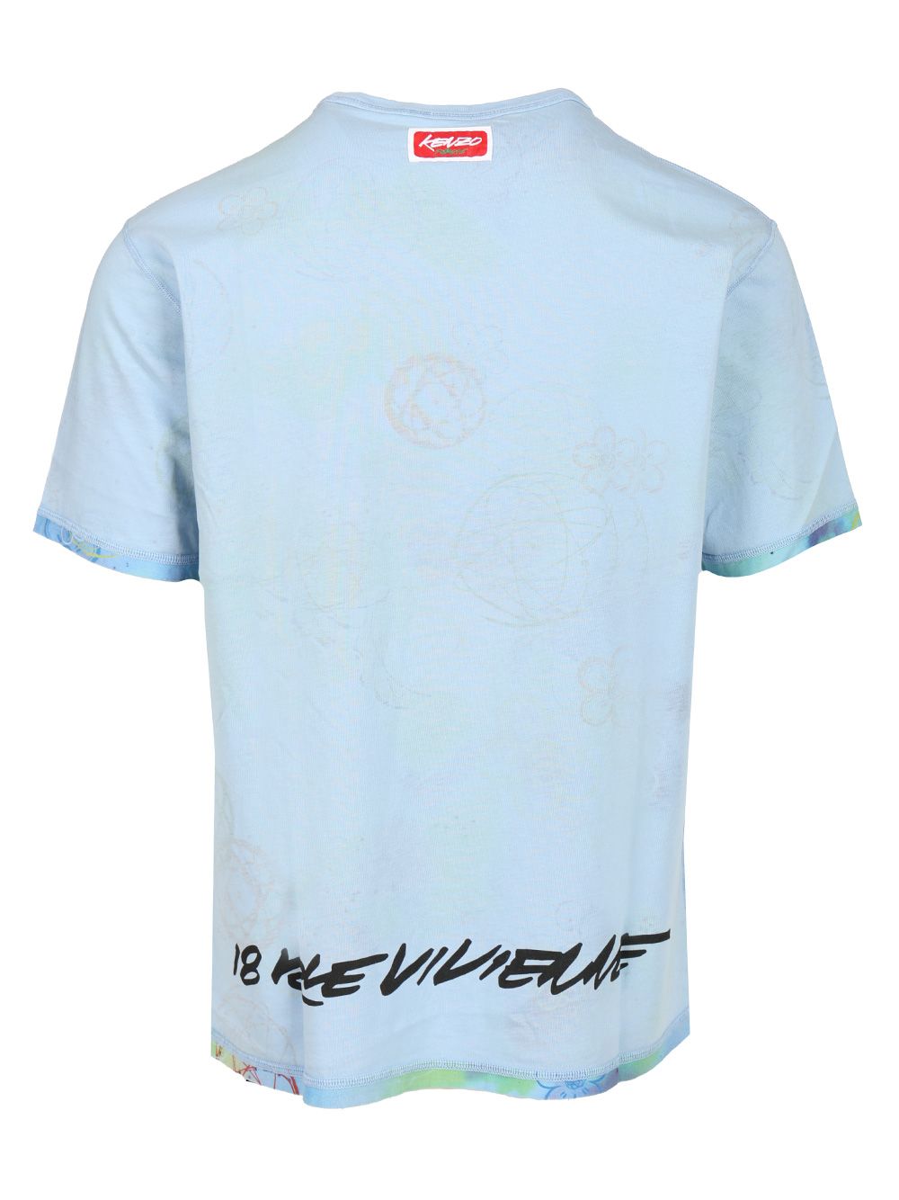Kenzo Reversible Cotton T-Shirt - Light blue | 254bd0bbd065a5fd33b9ea9c66a1a5906f0fc81d