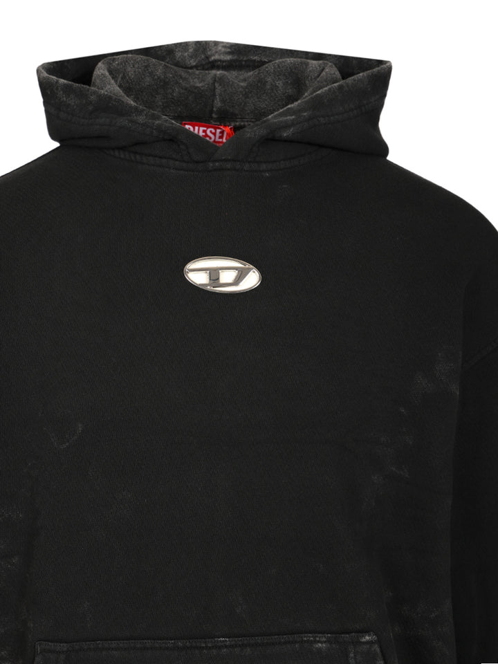 Diesel S-Boxt-Hood-T10 Sweatshirts - Black | 9d3e1afa2311748930d7184cab0954695de3a509