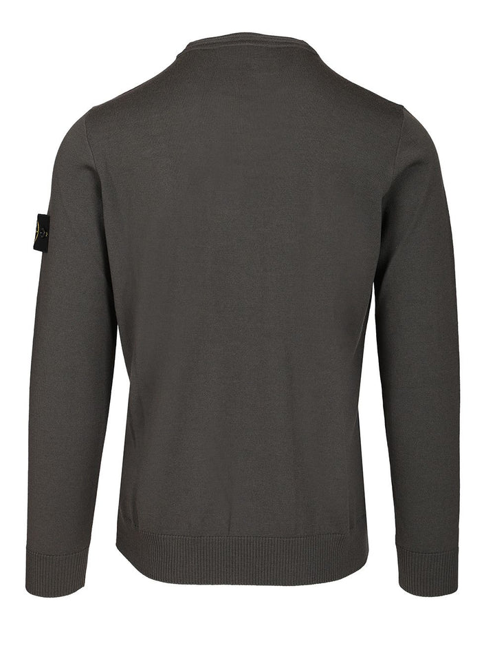 Stone Island Crew Neck Sweater Knitwear - Grey | 155ad162bcbb36f66486150481cb39591f281668