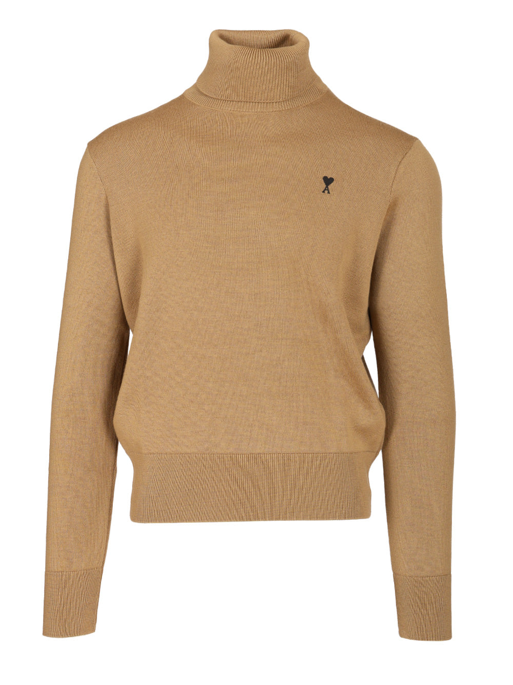 Ami Turtleneck Sweater Knitwear - Beige | 2393b56182b40d9eb826345752051ceb2bc188ee