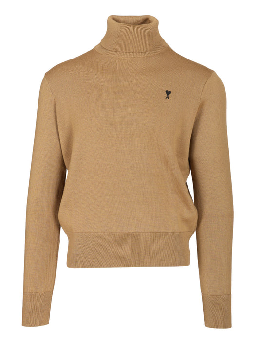 Turtleneck Sweater Knitwear Beige