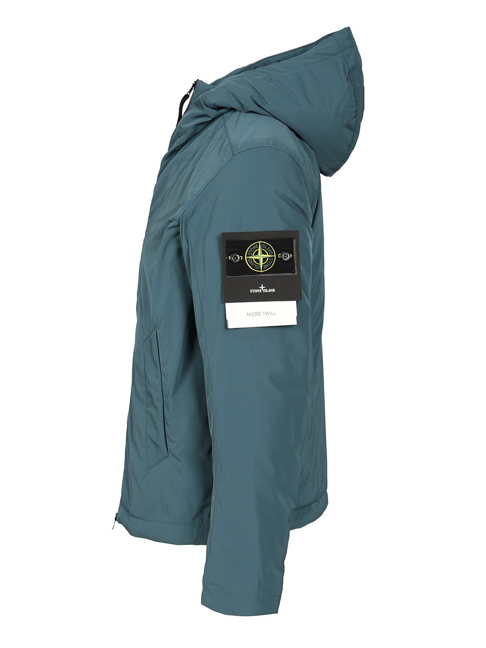 Stone Island Micro Twill Padded Hooded Jacket Jackets - Blue | 7104cf88ef51c9278997c89aab6caec74deae6a9