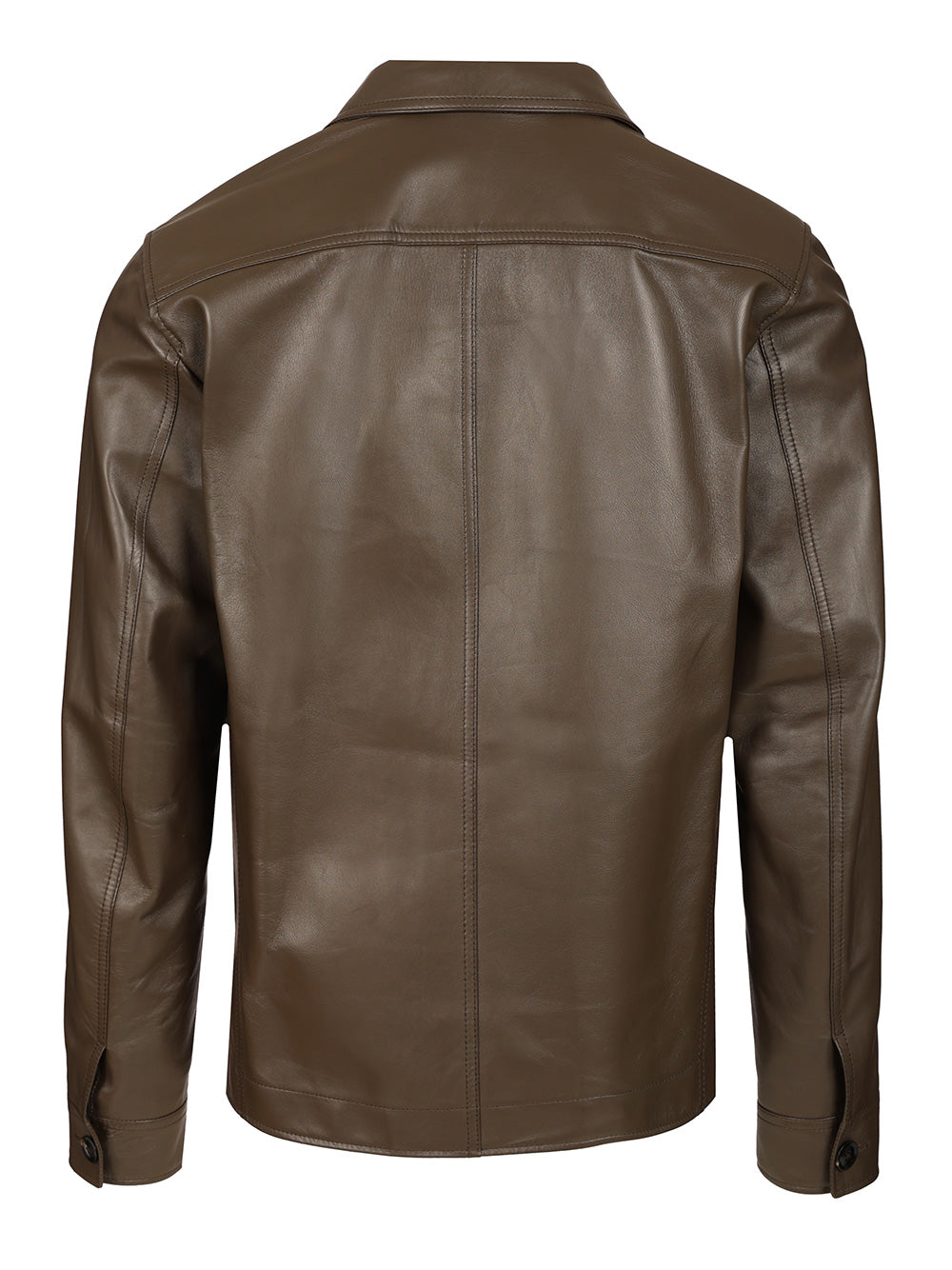 Tom Ford Unlined Leather Jacket Shirts - Brown | 71074f498f8dcb012efc564e7ac19f8b060d580e