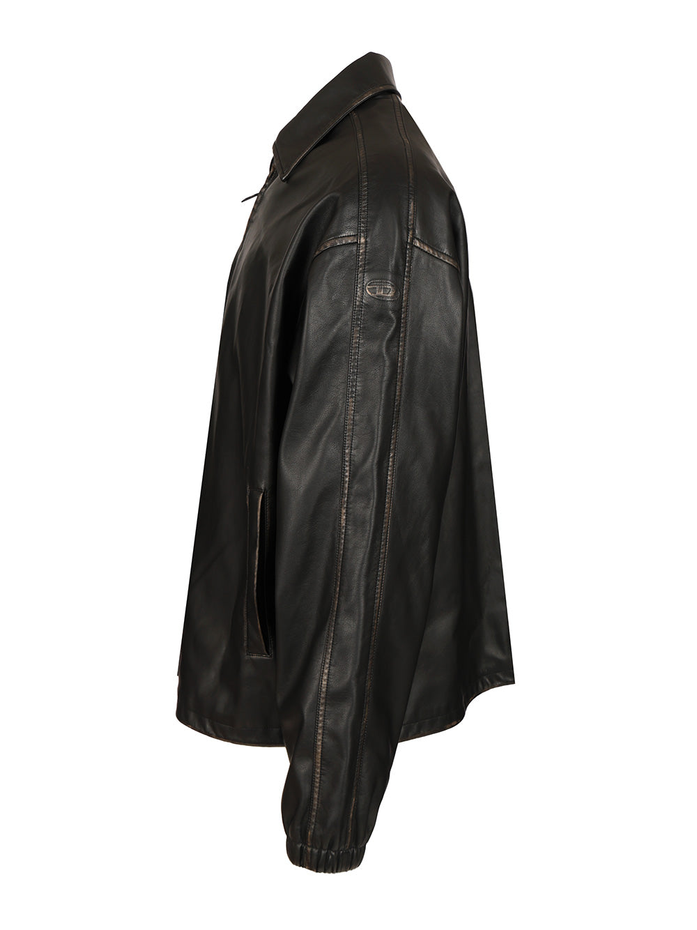 Diesel Distressed Technical Fabric Jacket Jackets - Black | b193d94ffe4269211eef184a8a4425f92d35f699