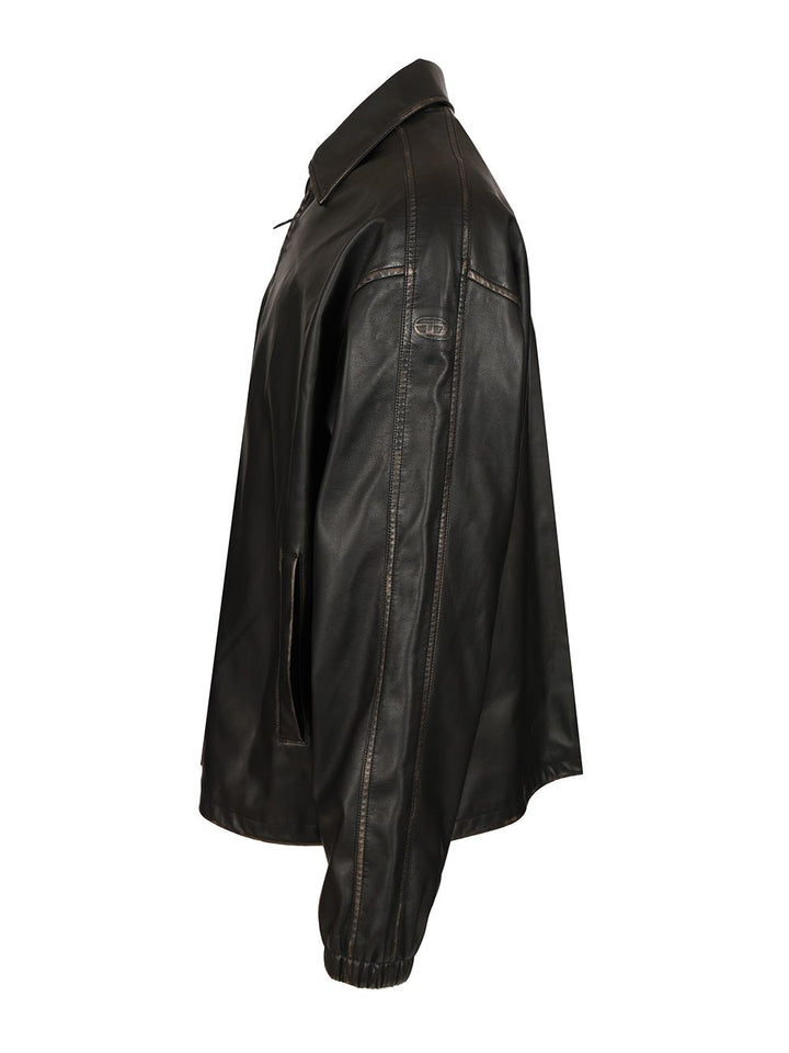 Diesel Distressed Technical Fabric Jacket Jackets - Black | e85158337c2bc92e9cdde51176538dc36714023f