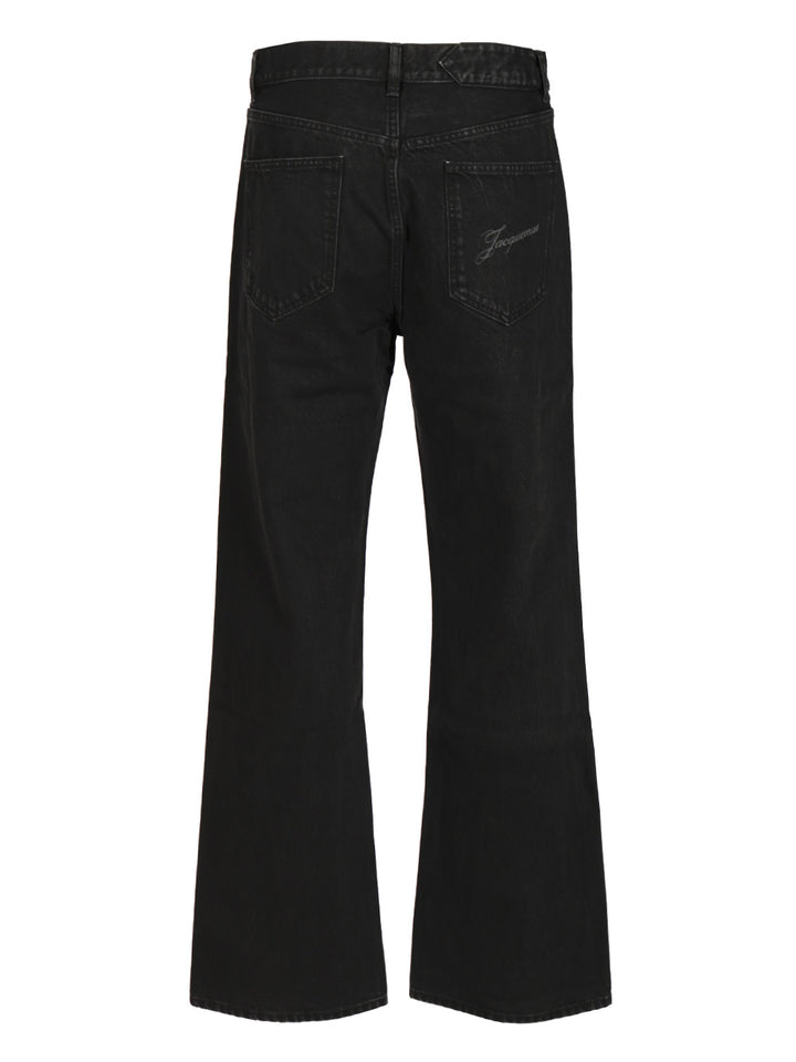 Jacquemus Straight  In De-Nîmes Denim Jeans - Black | 90b88249cef79b2c1905c136403aad0632cb246e