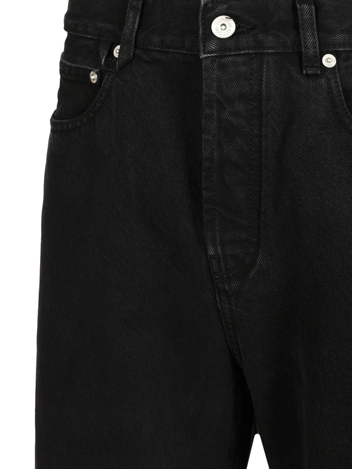 Jacquemus Straight  In De-Nîmes Denim Jeans - Black | f19dd7aa67fbd2e630a34c5409fa44cb4174424c