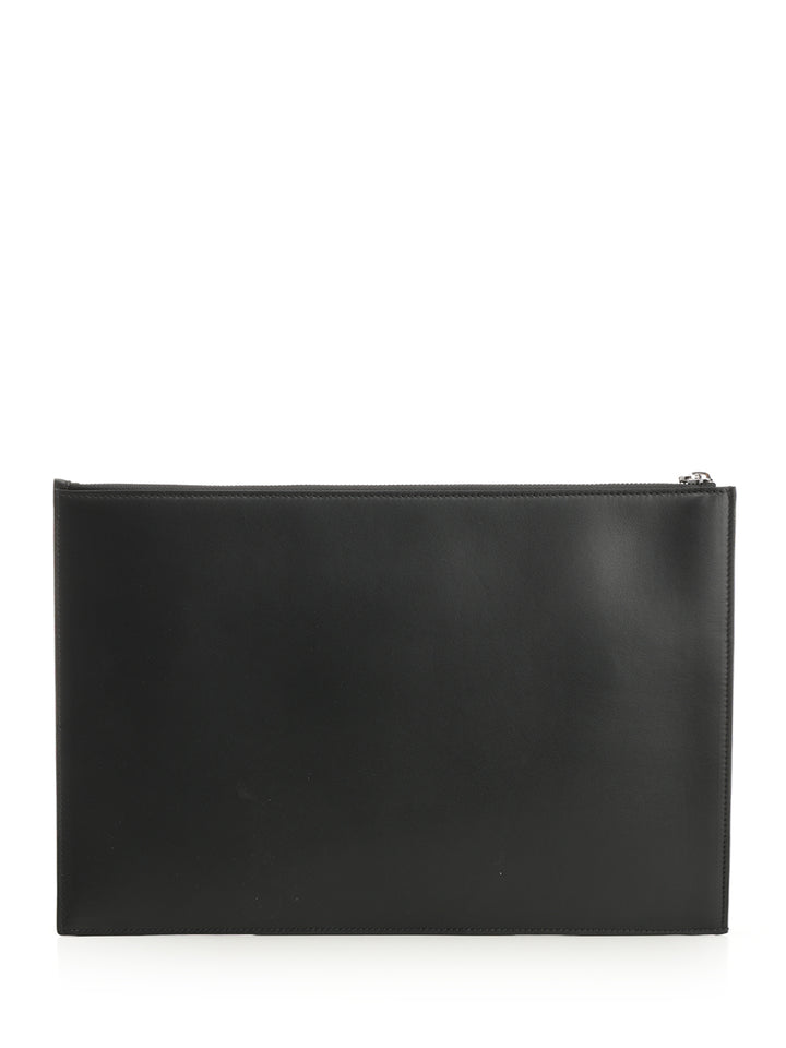 Mcqueen Mcqueen Black Leather Clutch Small leather goods - Black | 55ad069d37685d12c2be08101b27df8d75eafab3