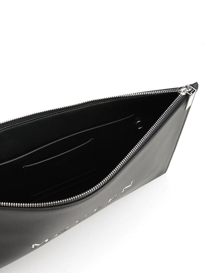 Mcqueen Mcqueen Black Leather Clutch Small leather goods - Black | bc25cf938d07b25031e5637e4e57908cdf9c14fb