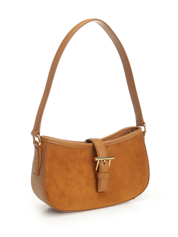 Mcqueen Mini T-Buckle Shoulder Bag Shoulder Bags - Beige | 3a72ddec461d51deeebbd369c760d053f5c07a30