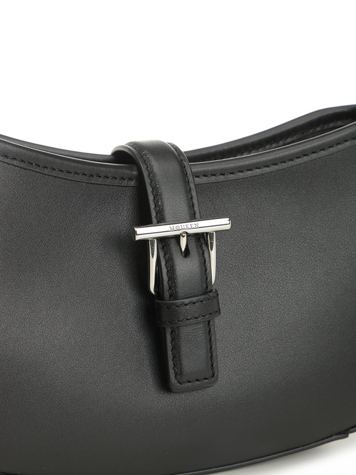 Mcqueen Mini T-Buckle Shoulder Bag Shoulder Bags - Black | d2d44e32cf509c328e91f0f6a6180f8803d4989e