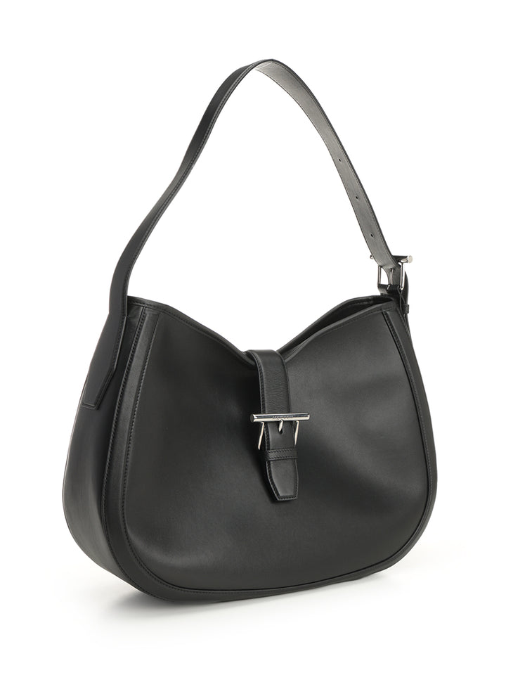 Mcqueen T-Buckle Shoulder Bag Shoulder Bags - Black | 5fcd4c3117661265b2d82d0157a9e2b568c084e7