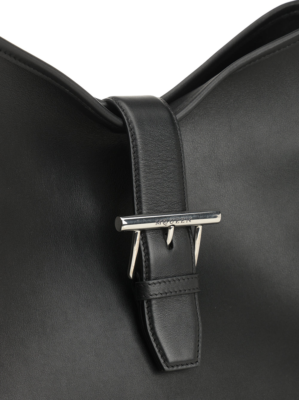 Mcqueen T-Buckle Shoulder Bag Shoulder Bags - Black | b8551c0a6e33d8e710ff5a4709a8ba2018a69c61