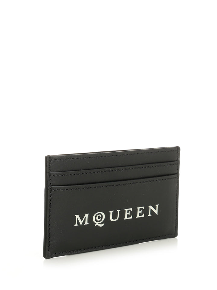 Mcqueen Mcqueen Card Holder Wallets - Black | 46b48c9eef530b99668e4bf29fbeae087256a083