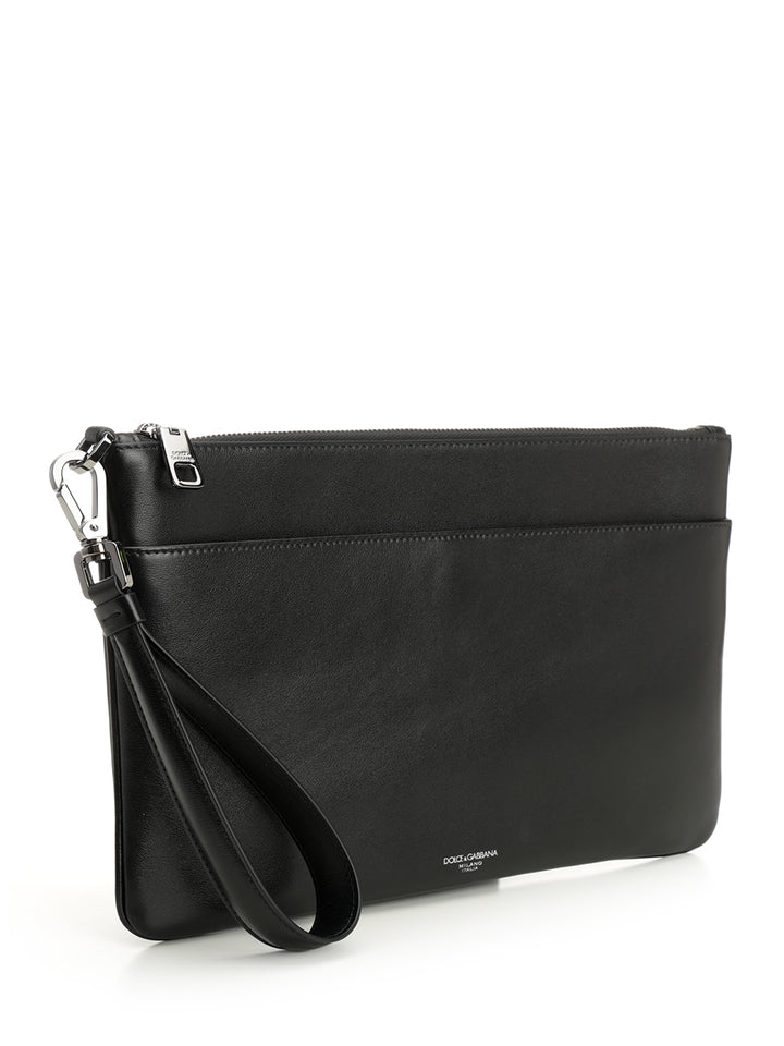 Dolce & Gabbana Calfskin Toiletry Bag Small leather goods - Black | ab6e374319e5be9db84aeeaa709653a49815022c