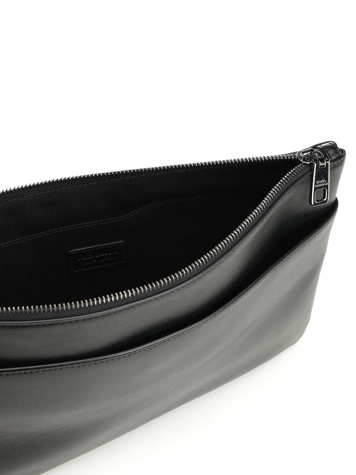 Dolce & Gabbana Calfskin Toiletry Bag Small leather goods - Black | 2c6a16cf446fa2ebe11ac7fe501485d5a047836b