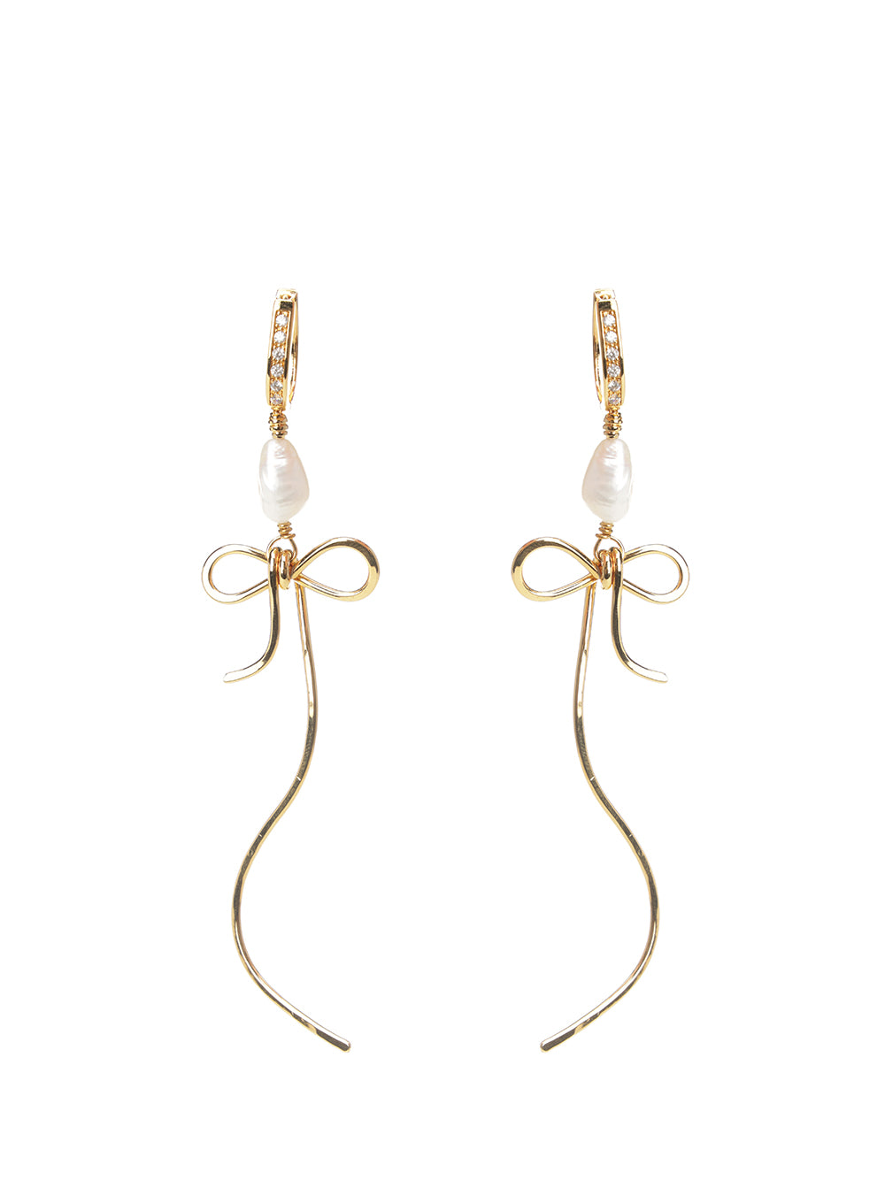 Marni Bow Drop Earrings Jewelry - Gold | 93e46899306f0b571c1174df9f24c6367f28bee3
