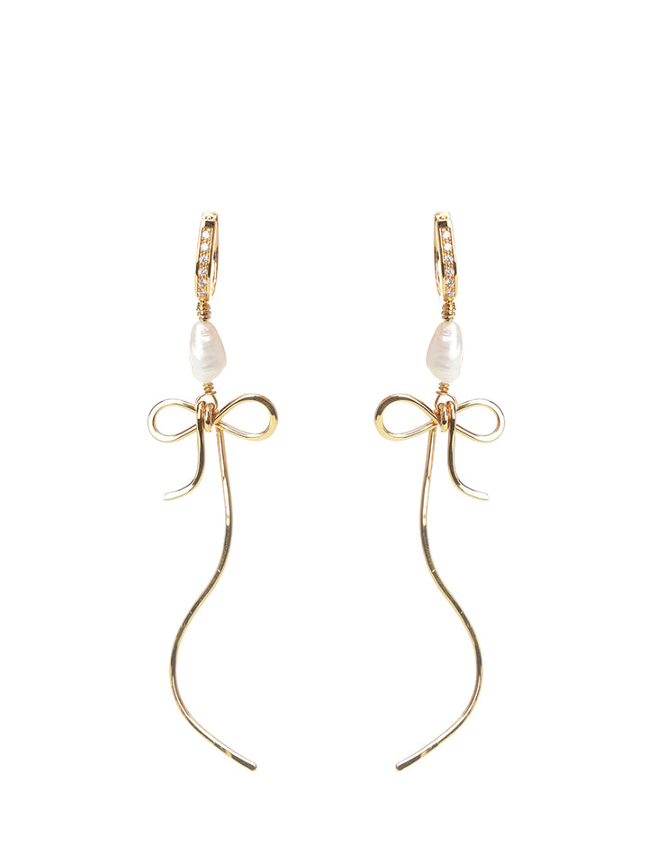 Marni Bow Drop Earrings Jewelry - Gold | 93e46899306f0b571c1174df9f24c6367f28bee3