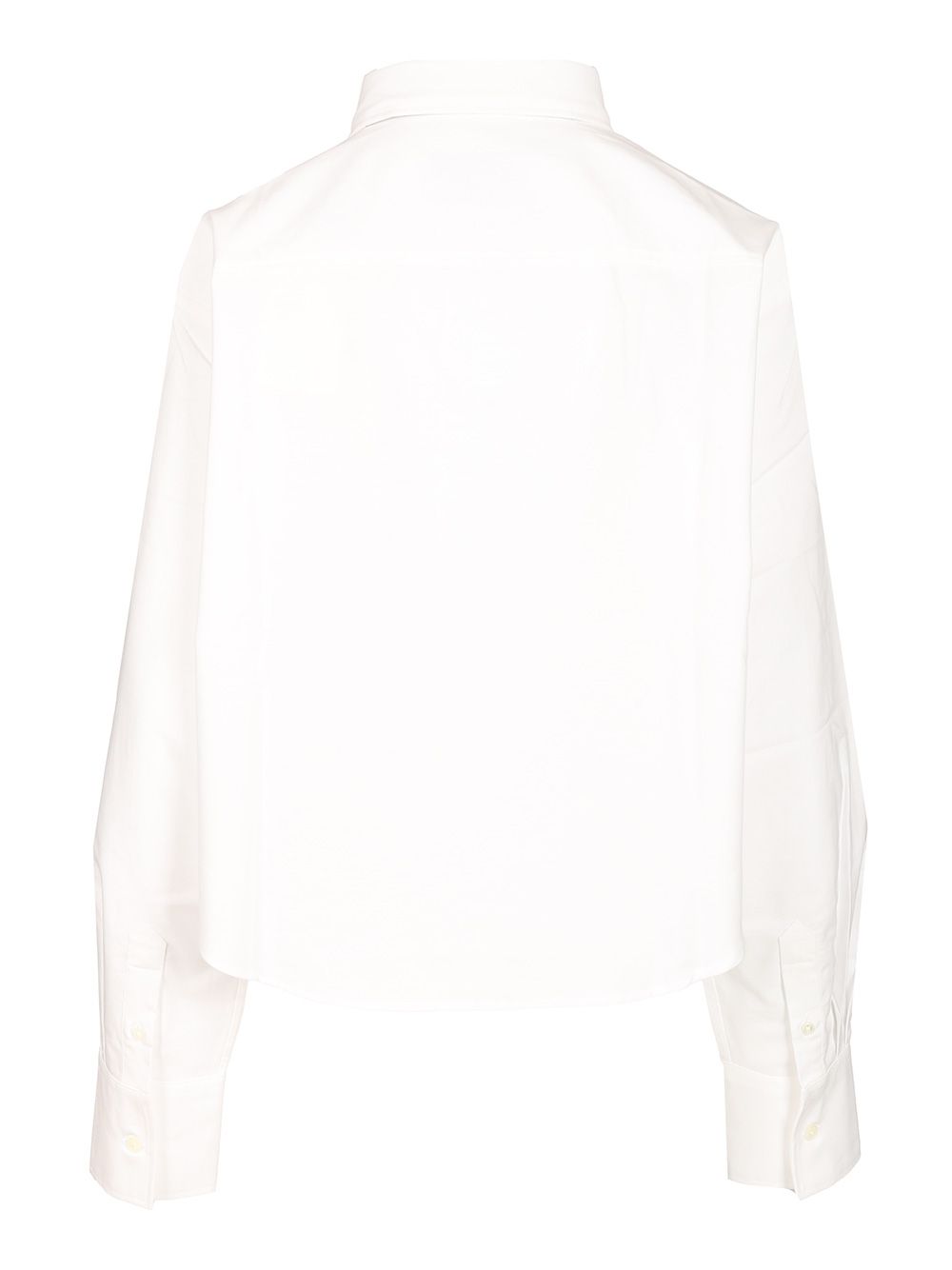 Ami Oversized Cropped Shirt Knitwear - White | 41dcaf6ebce3329b534353a93aa3b30ac245956e