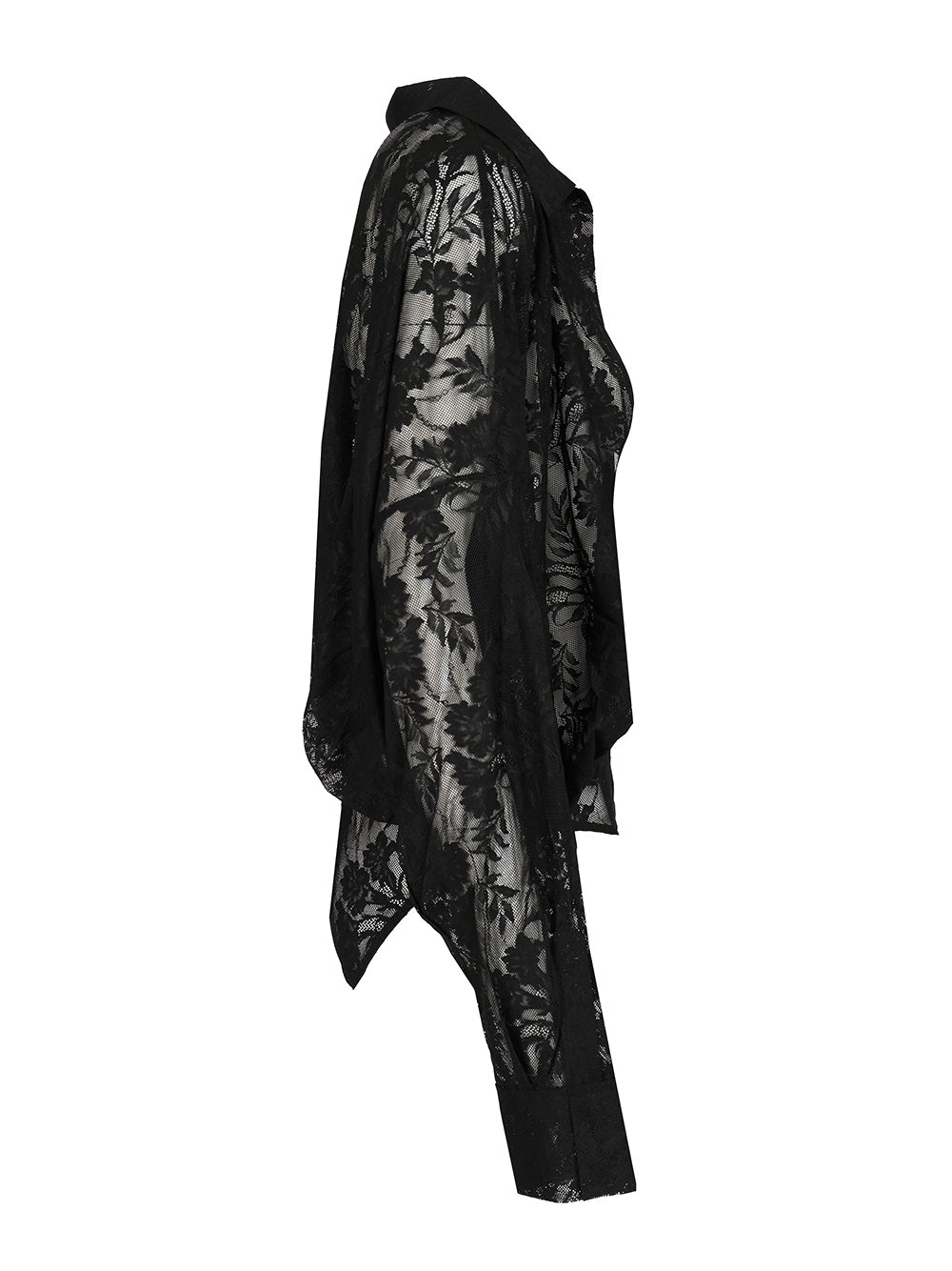Norma Kamali Semi-Sheer Bodysuit Shirts - Black | d58571b28a61f3f143b277e03db726834317d827