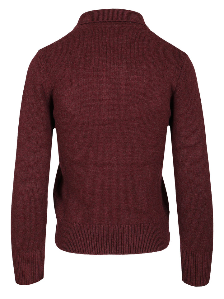 Marant Etoile Nola Polo shirt - Bordeaux | 6b5482910b891f8ec5d2513863888d874a58fc61